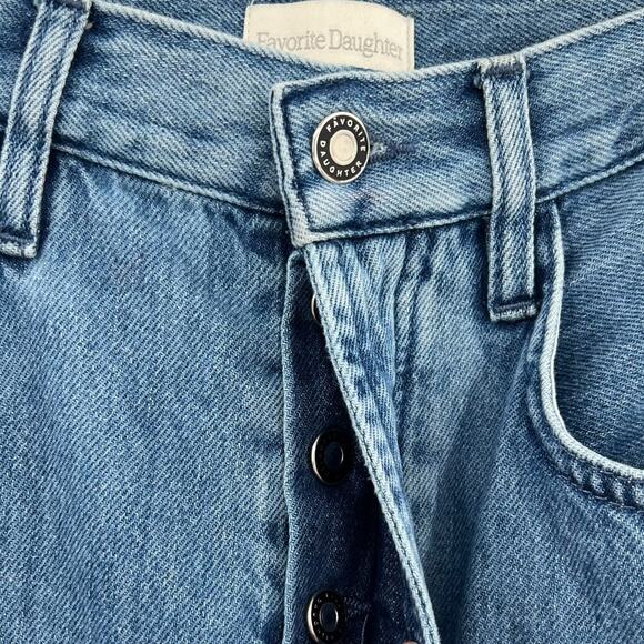 Favorite Daughter The Carly Cargo Jeans Wide Leg High Rise Denim Blue Size 28 - Picture 5 of 16